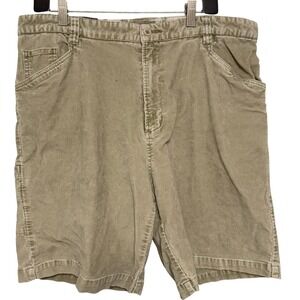 Quiksilver Edition Shorts 36 Tan Cotton Corduroy Gorpcore Surf Outdoor Cargo Y2K